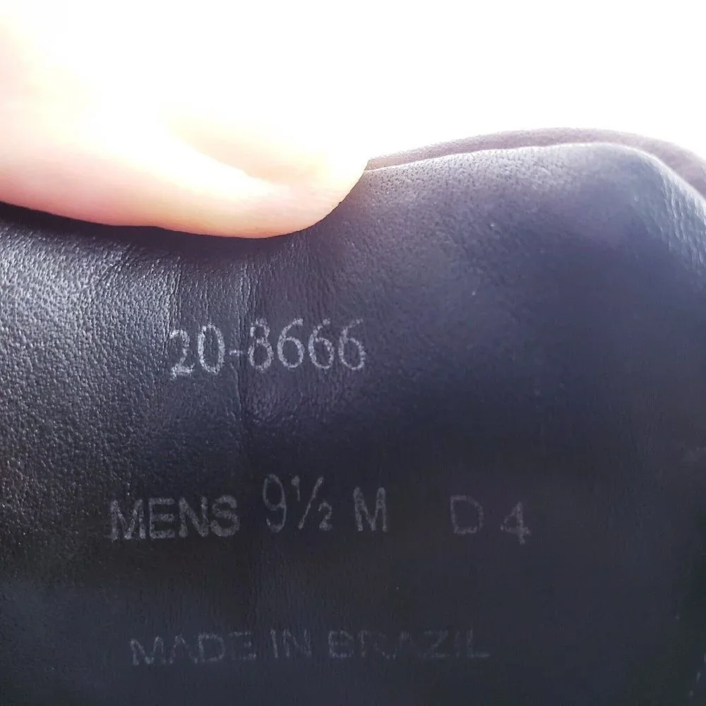 Johnston & Murphy Mens 9.5‎ Brown Leather Holden Wingtip Sneaker Loafer Casual